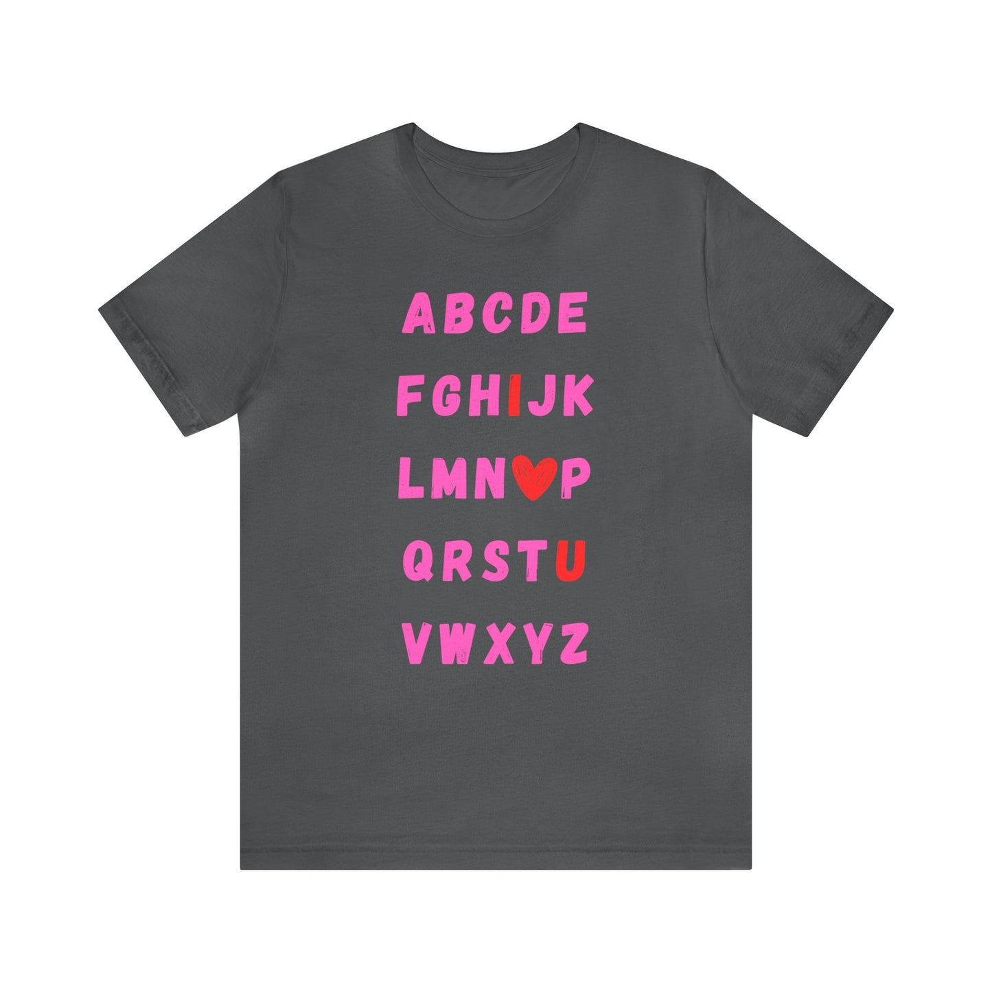 ABCDE... I Love U -  T-Shirt