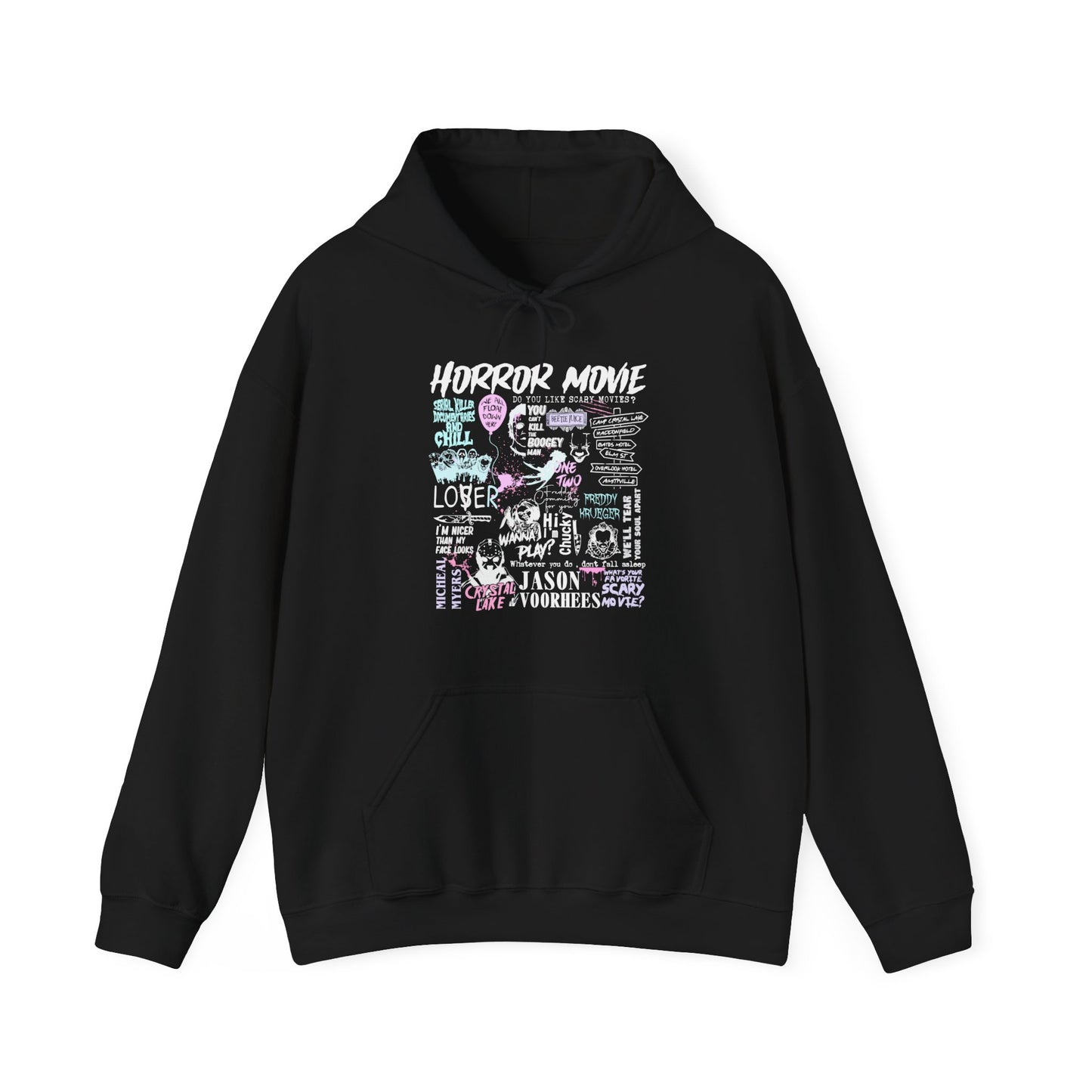 Horror Movie Hoodie - Pink