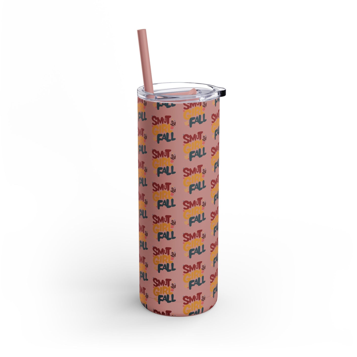 Smut Girl Fall Skinny Tumbler with Straw, 20oz