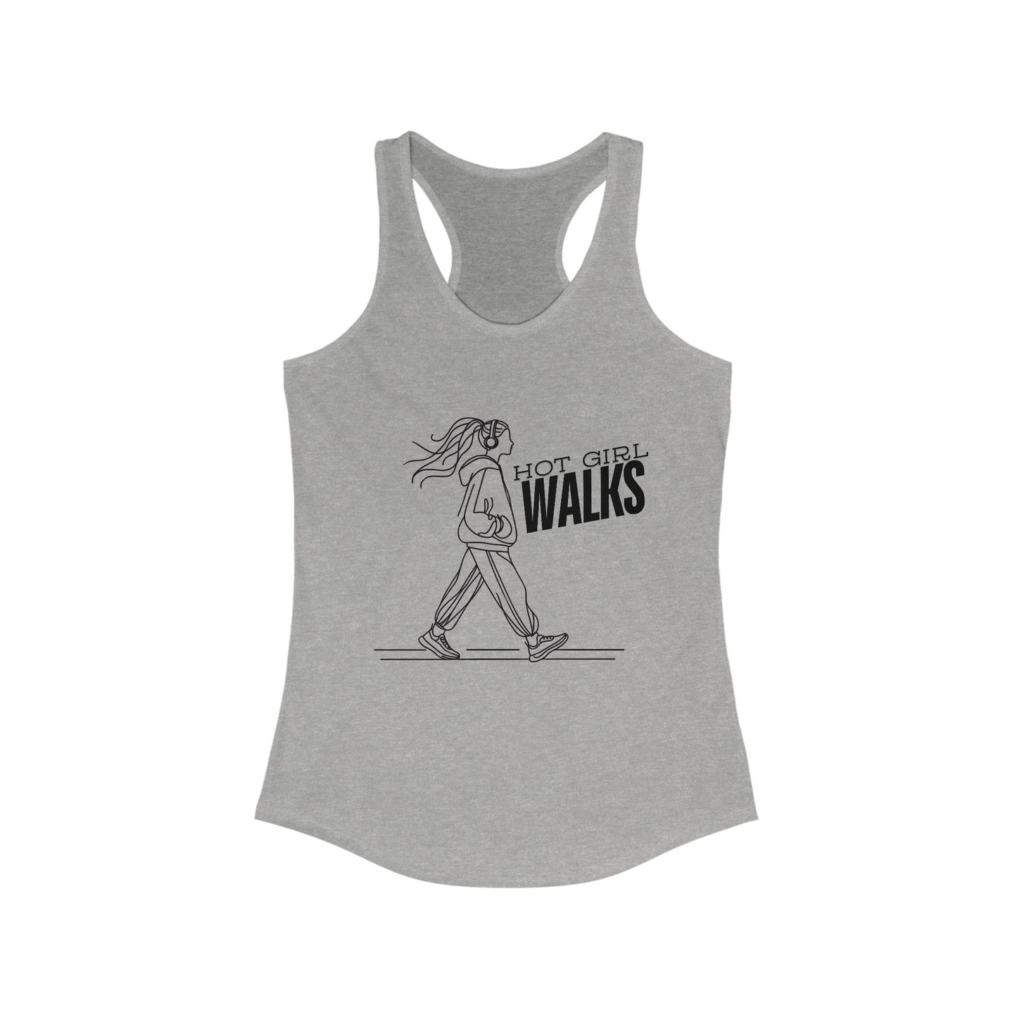 Hot Girl Walks Flowy Racerback Tank