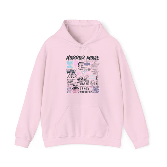 Horror Movie Hoodie - Pink