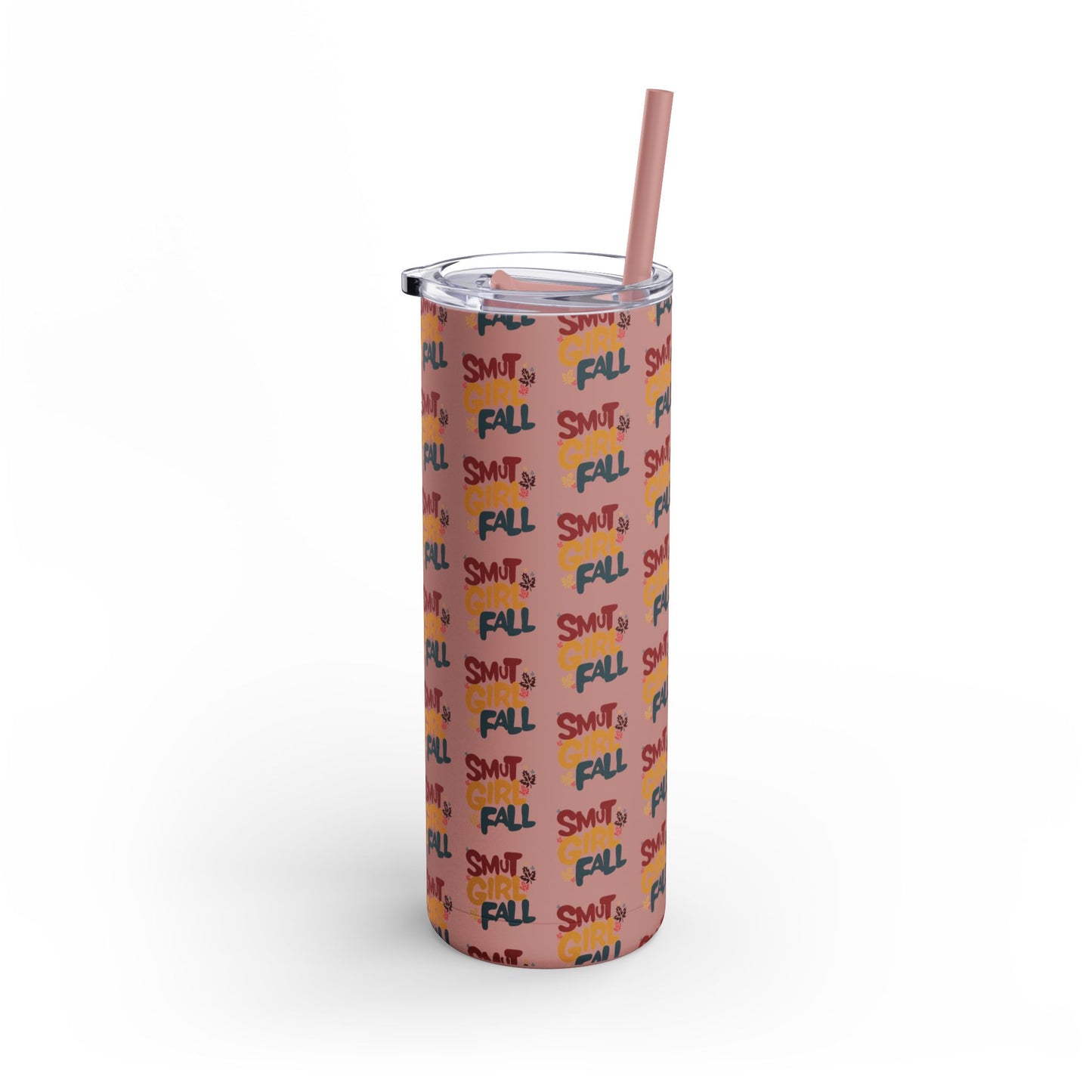 Smut Girl Fall Skinny Tumbler with Straw, 20oz