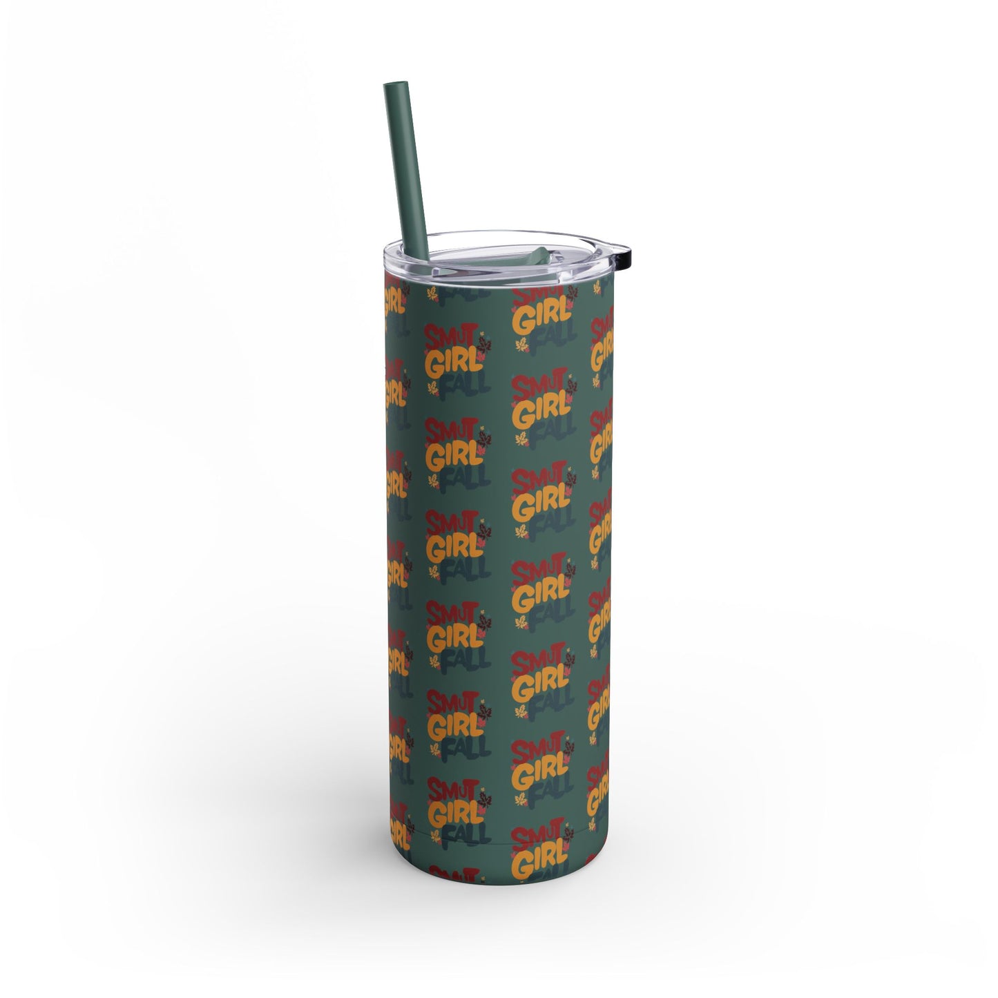 Smut Girl Fall Skinny Tumbler with Straw, 20oz