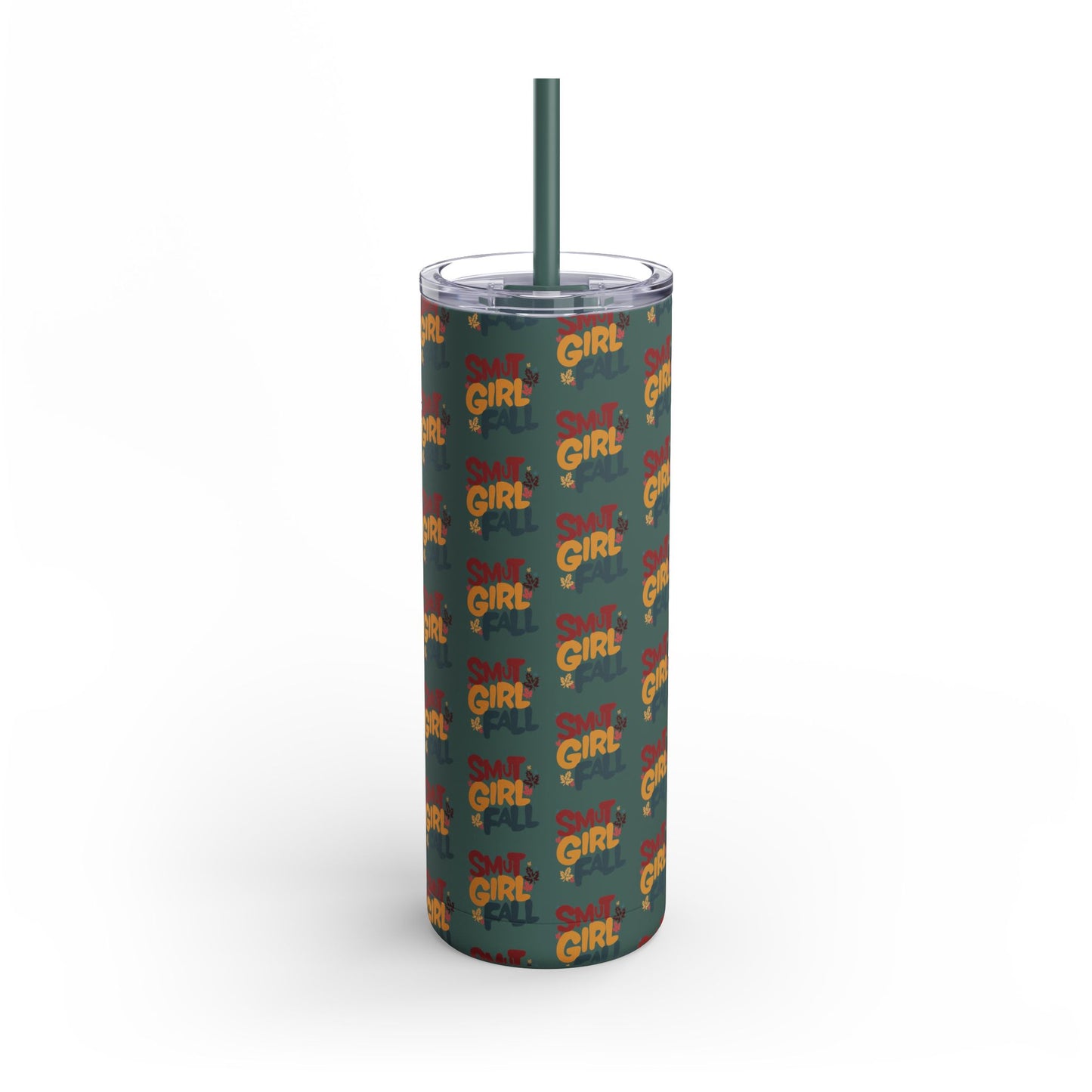 Smut Girl Fall Skinny Tumbler with Straw, 20oz