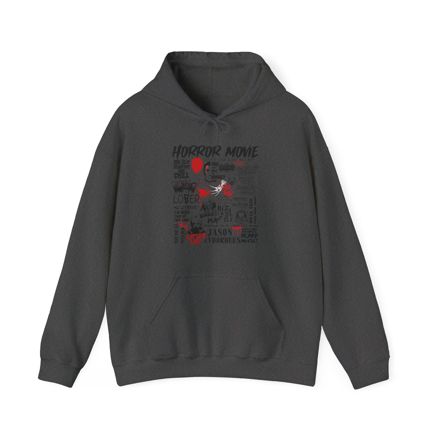 Horror Movie Hoodie - Red