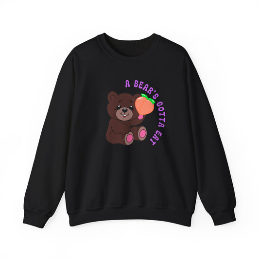 A Bear's Gotta Eat Crewneck Sweatshirt - S.J. Tilly - The Alliance Series