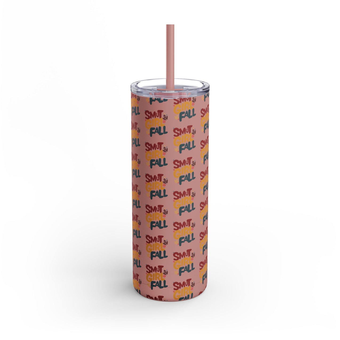 Smut Girl Fall Skinny Tumbler with Straw, 20oz