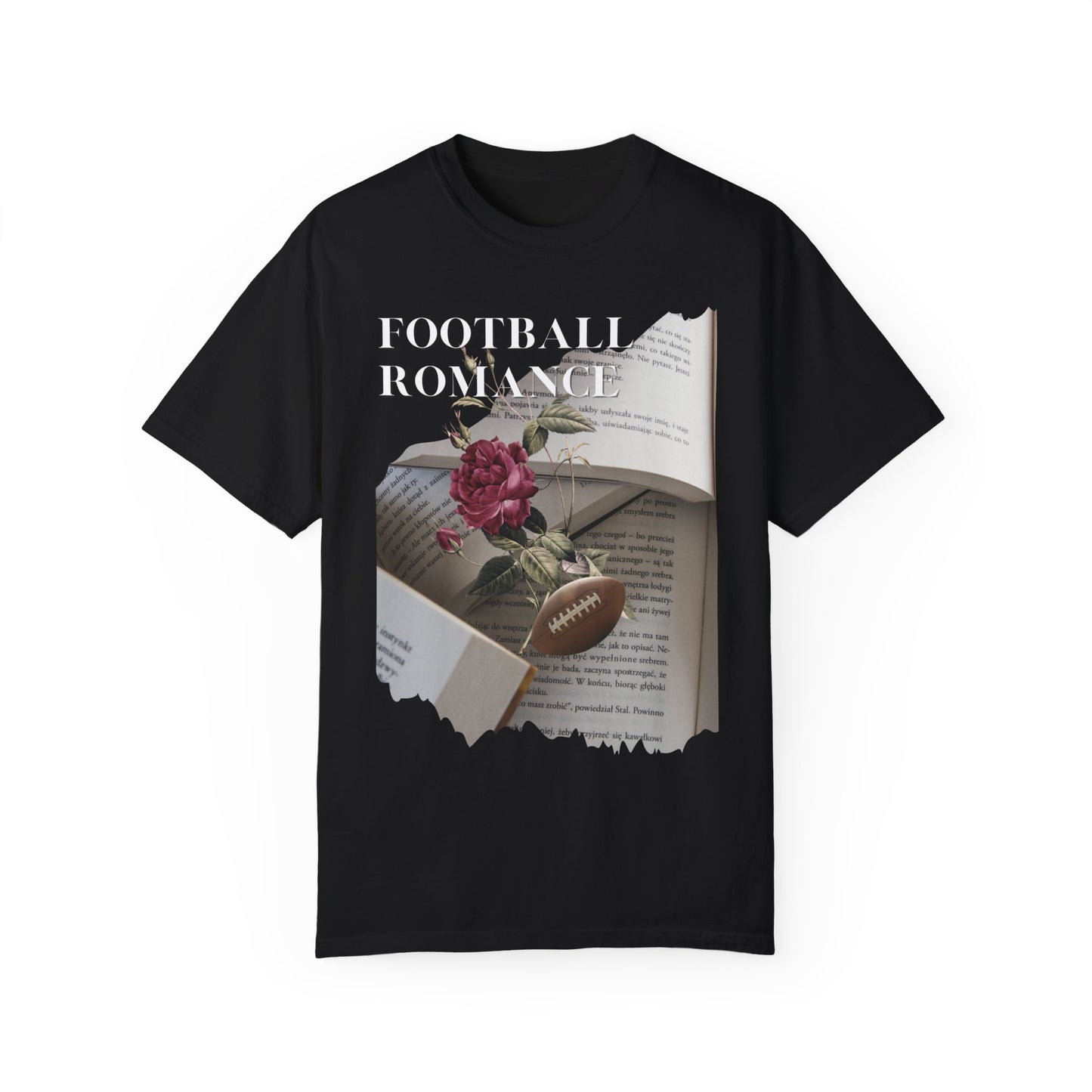 The Romantic: Football Romance - Comfort Colors T-Shirt