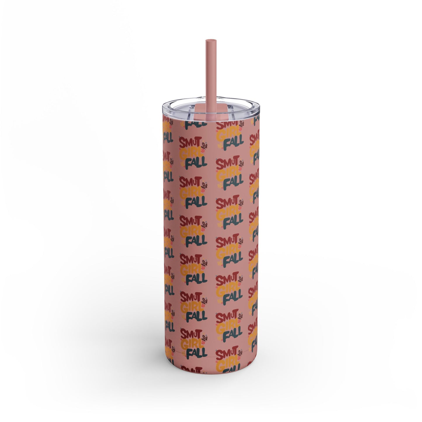 Smut Girl Fall Skinny Tumbler with Straw, 20oz