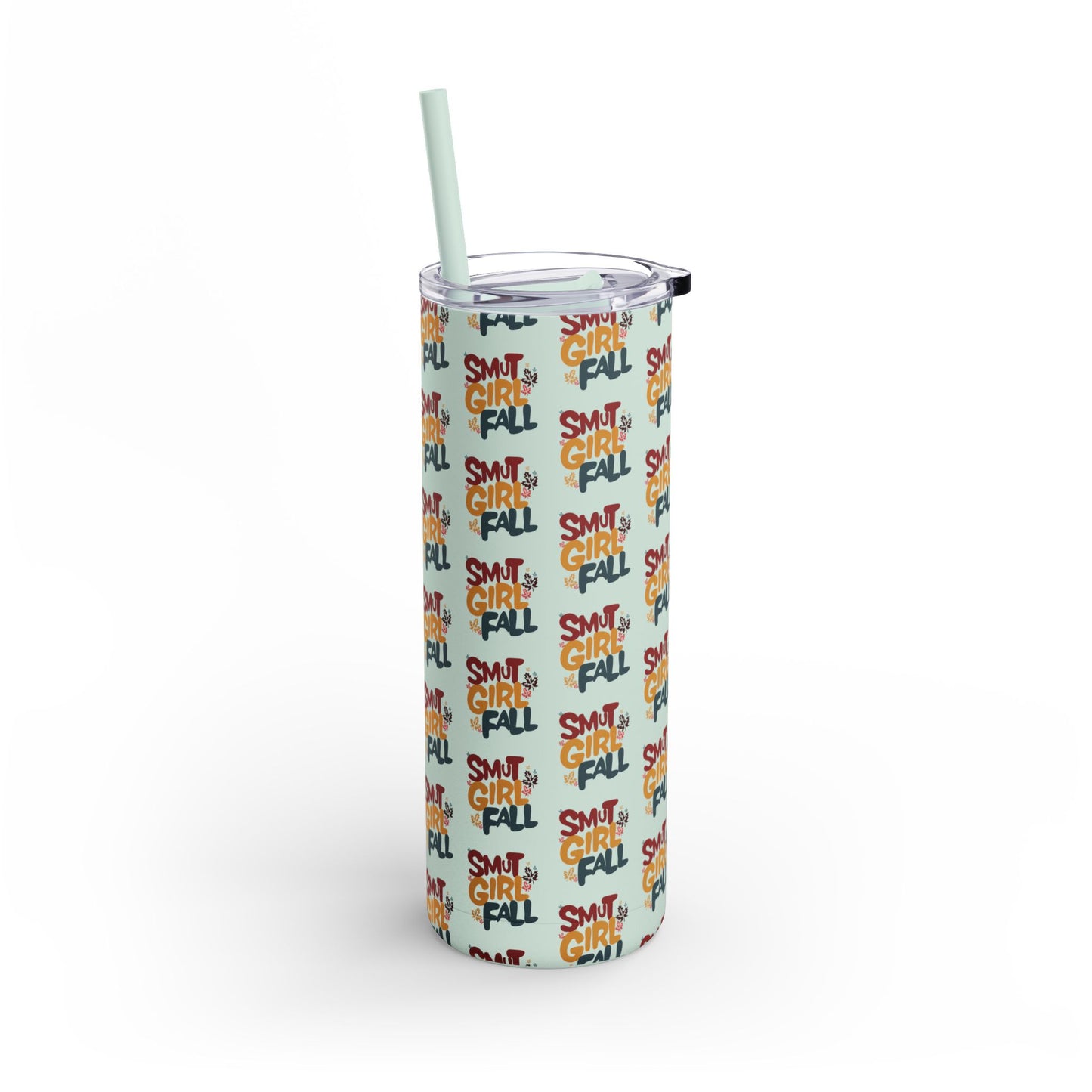 Smut Girl Fall Skinny Tumbler with Straw, 20oz