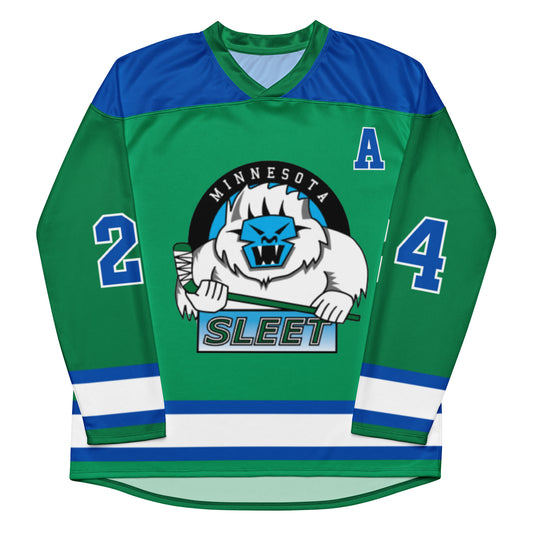 Minnesota Sleet Hockey Jersey - #24 Anders- The Sleet Series