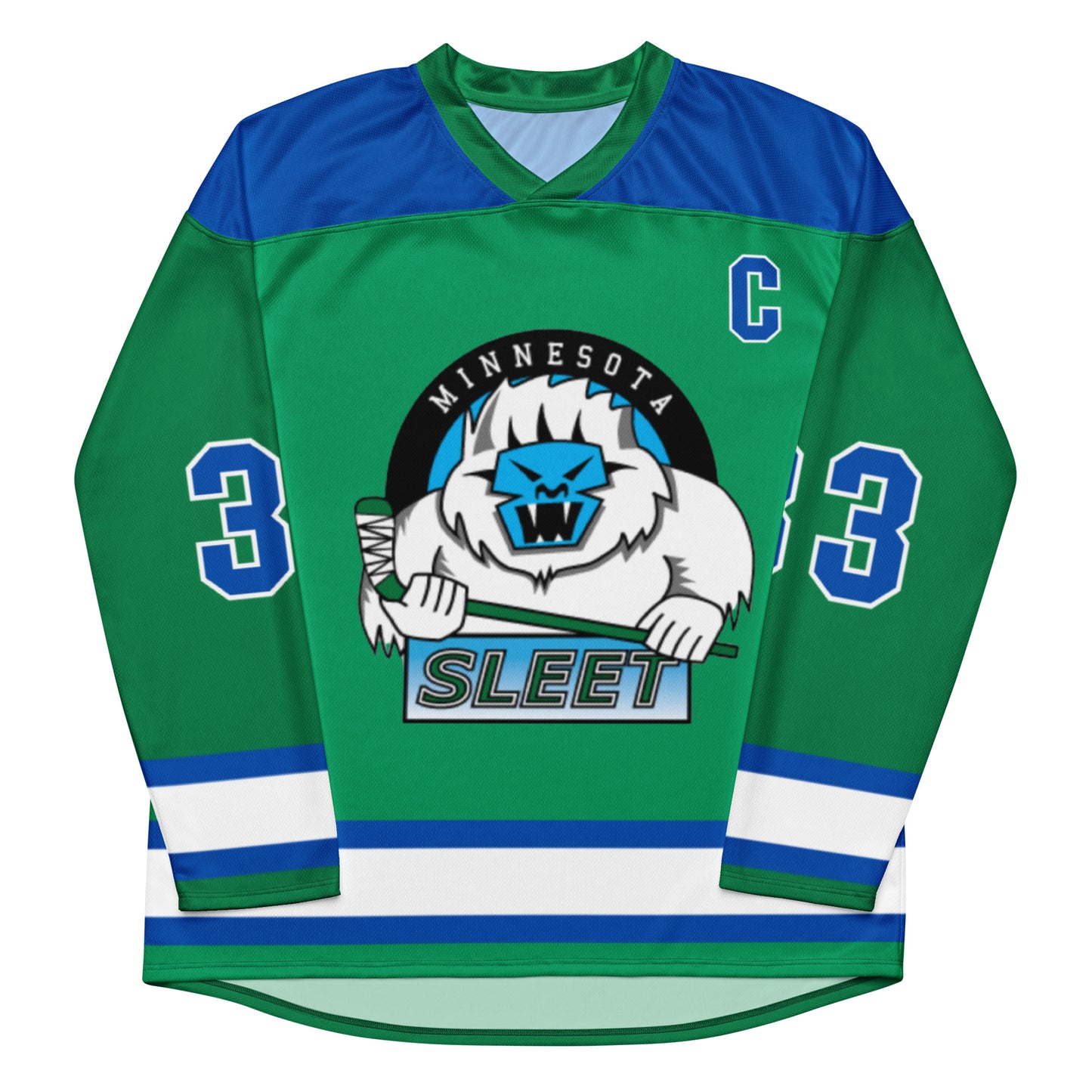 Minnesota Sleet Hockey Jersey - #33 Wilder- The Sleet Series