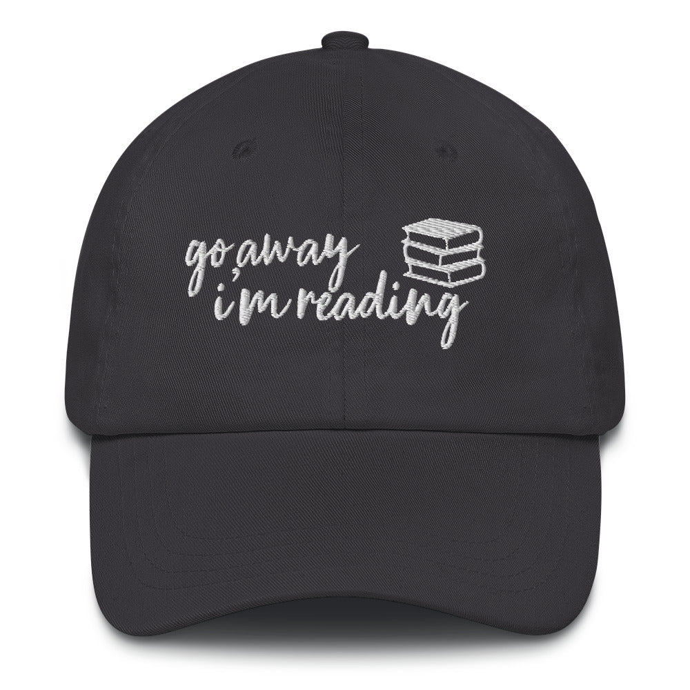 Go Away I'm Reading Embroidered Hat