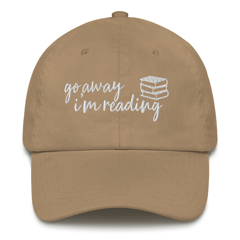 Go Away I'm Reading Embroidered Hat