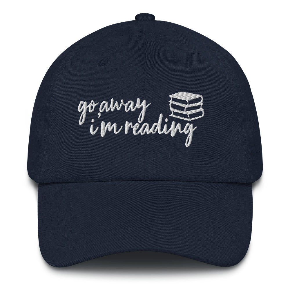 Go Away I'm Reading Embroidered Hat