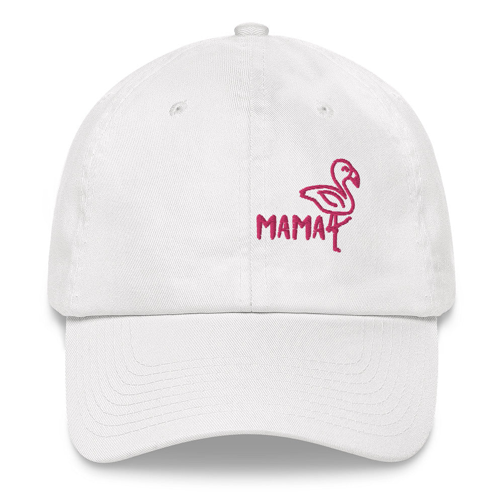 flamingo mama embroidered hat