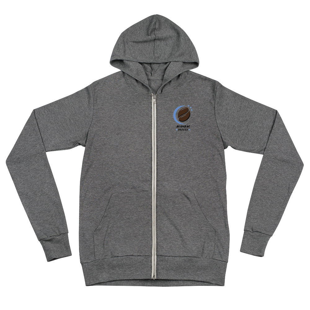 Bean Bag Coffee Zip Up Hoodie - S.J. Tilly